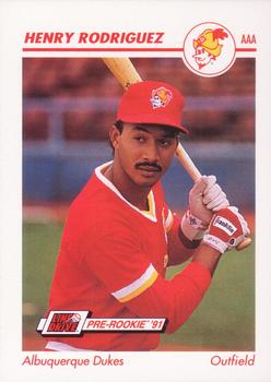 1991 Line Drive AAA #19 Henry Rodriguez Front