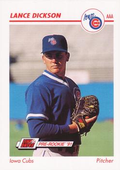 1991 Line Drive AAA #204 Lance Dickson Front