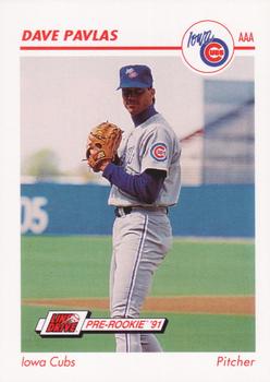 1991 Line Drive AAA #213 Dave Pavlas Front
