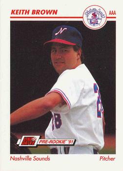 1991 Line Drive AAA #253 Keith Brown Front
