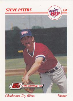 1991 Line Drive AAA #317 Steve Peters Front