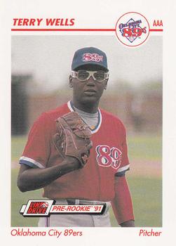1991 Line Drive AAA #323 Terry Wells Front