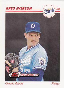 1991 Line Drive AAA #335 Greg Everson Front
