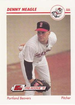 1991 Line Drive AAA #414 Denny Neagle Front