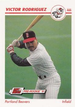 1991 Line Drive AAA #416 Victor Rodriguez Front