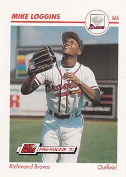 1991 Line Drive AAA #433 Mike Loggins Front