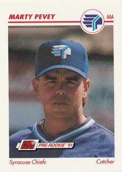 1991 Line Drive AAA #513 Marty Pevey Front