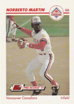 1991 Line Drive AAA #640 Norberto Martin Front