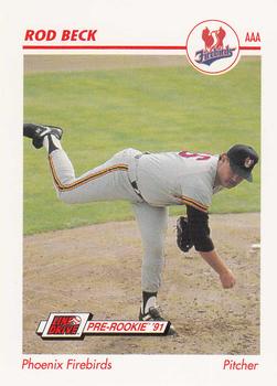 1991 Line Drive AAA #378 Rod Beck Front