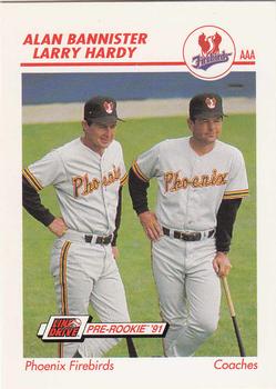 1991 Line Drive AAA #400 Alan Bannister / Larry Hardy Front