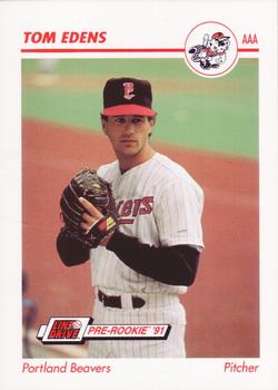 1991 Line Drive AAA #407 Tom Edens Front