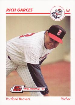 1991 Line Drive AAA #408 Rich Garces Front