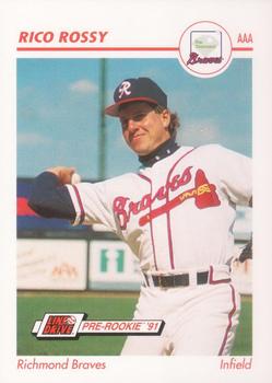 1991 Line Drive AAA #442 Rico Rossy Front