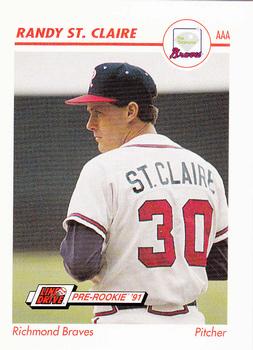 1991 Line Drive AAA #443 Randy St. Claire Front