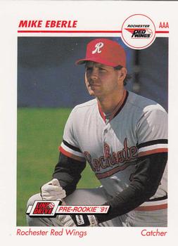 1991 Line Drive AAA #455 Mike Eberle Front