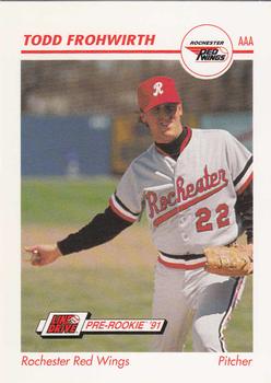 1991 Line Drive AAA #456 Todd Frohwirth Front
