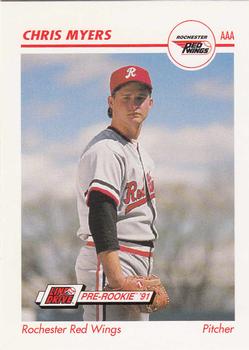 1991 Line Drive AAA #463 Chris Myers Front