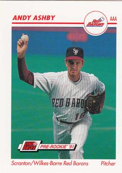 1991 Line Drive AAA #478 Andy Ashby Front