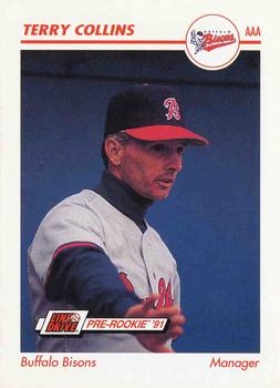1991 Line Drive AAA #49 Terry Collins Front