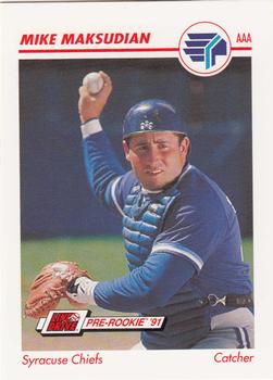 1991 Line Drive AAA #509 Mike Maksudian Front