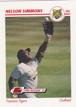 1991 Line Drive AAA #545 Nelson Simmons Front