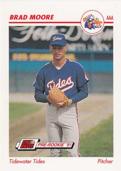 1991 Line Drive AAA #564 Brad Moore Front