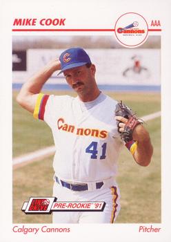 1991 Line Drive AAA #57 Mike Cook Front