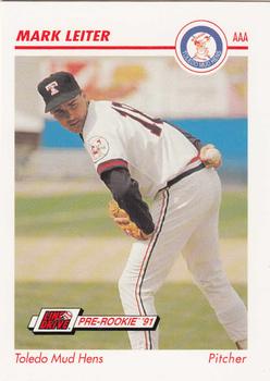 1991 Line Drive AAA #588 Mark Leiter Front