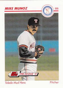 1991 Line Drive AAA #593 Mike Munoz Front