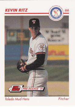1991 Line Drive AAA #596 Kevin Ritz Front