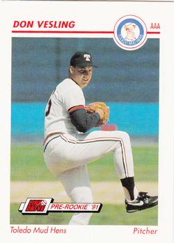 1991 Line Drive AAA #598 Don Vesling Front