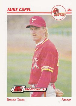 1991 Line Drive AAA #605 Mike Capel Front