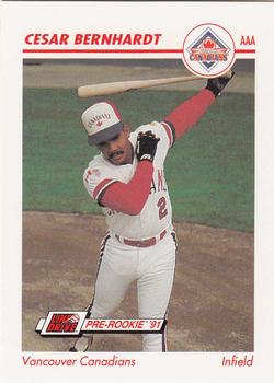 1991 Line Drive AAA #626 Cesar Bernhardt Front