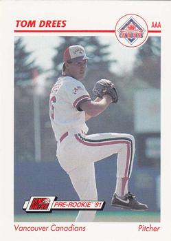 1991 Line Drive AAA #631 Tom Drees Front