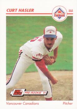 1991 Line Drive AAA #634 Curt Hasler Front