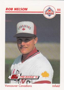 1991 Line Drive AAA #642 Rob Nelson Front