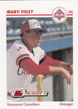 1991 Line Drive AAA #649 Marv Foley Front