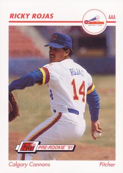 1991 Line Drive AAA #71 Ricky Rojas Front
