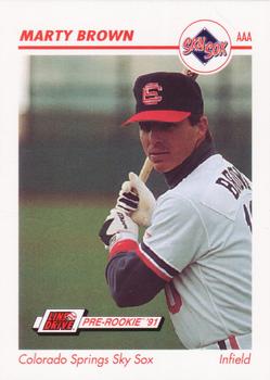 1991 Line Drive AAA #79 Marty Brown Front
