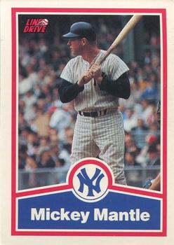 1991 Line Drive Mickey Mantle #20 Mickey Mantle Front