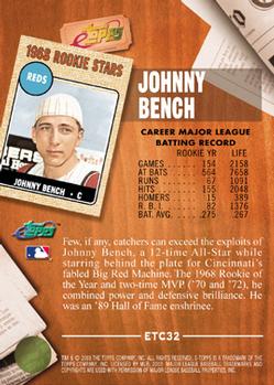 2003 Topps eTopps Classic #ETC32 Johnny Bench Back