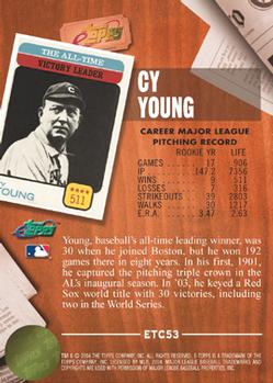 2004 Topps eTopps Classic #ETC53 Cy Young Back