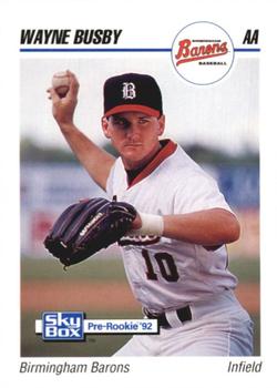 1992 SkyBox AA #38 Wayne Busby Front
