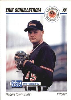 1992 SkyBox AA #112 Erik Schullstrom Front