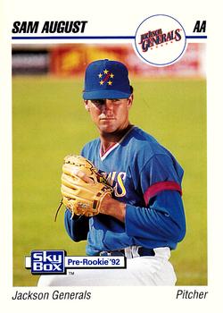 1992 SkyBox AA #139 Sam August Front