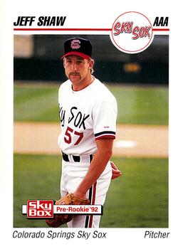 1992 SkyBox AAA #41 Jeff Shaw Front