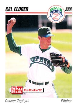 1992 SkyBox AAA #61 Cal Eldred Front