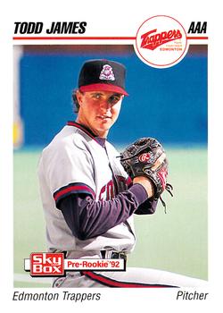 1992 SkyBox AAA #80 Todd James Front