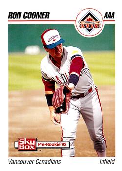 1992 SkyBox AAA #280 Ron Coomer Front