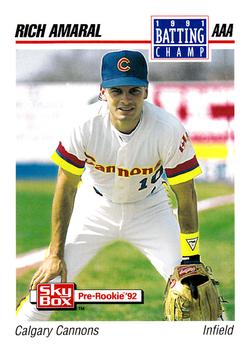 1992 SkyBox AAA #291 Rich Amaral Front
